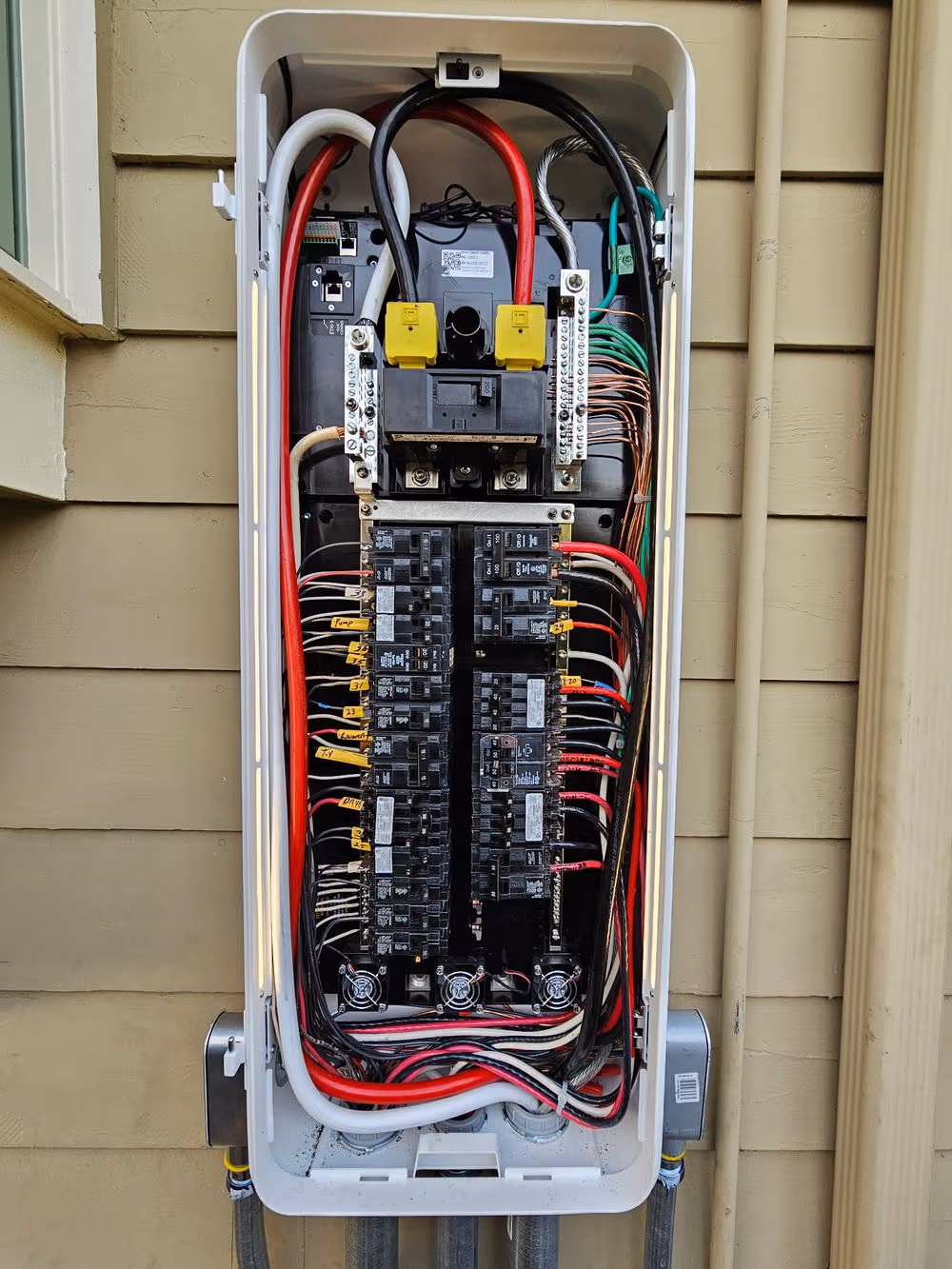 Professional electrical panel installation